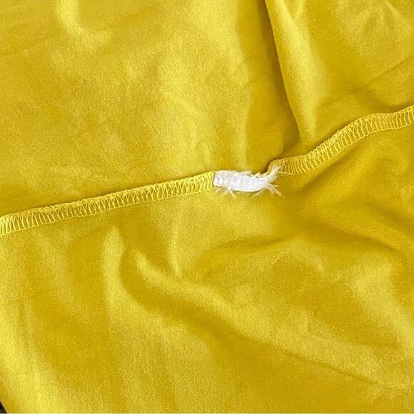 Eileen Fisher Yellow Elbow Length Sleeve Viscose Jersey Tunic Sz S - Picture 4 of 6